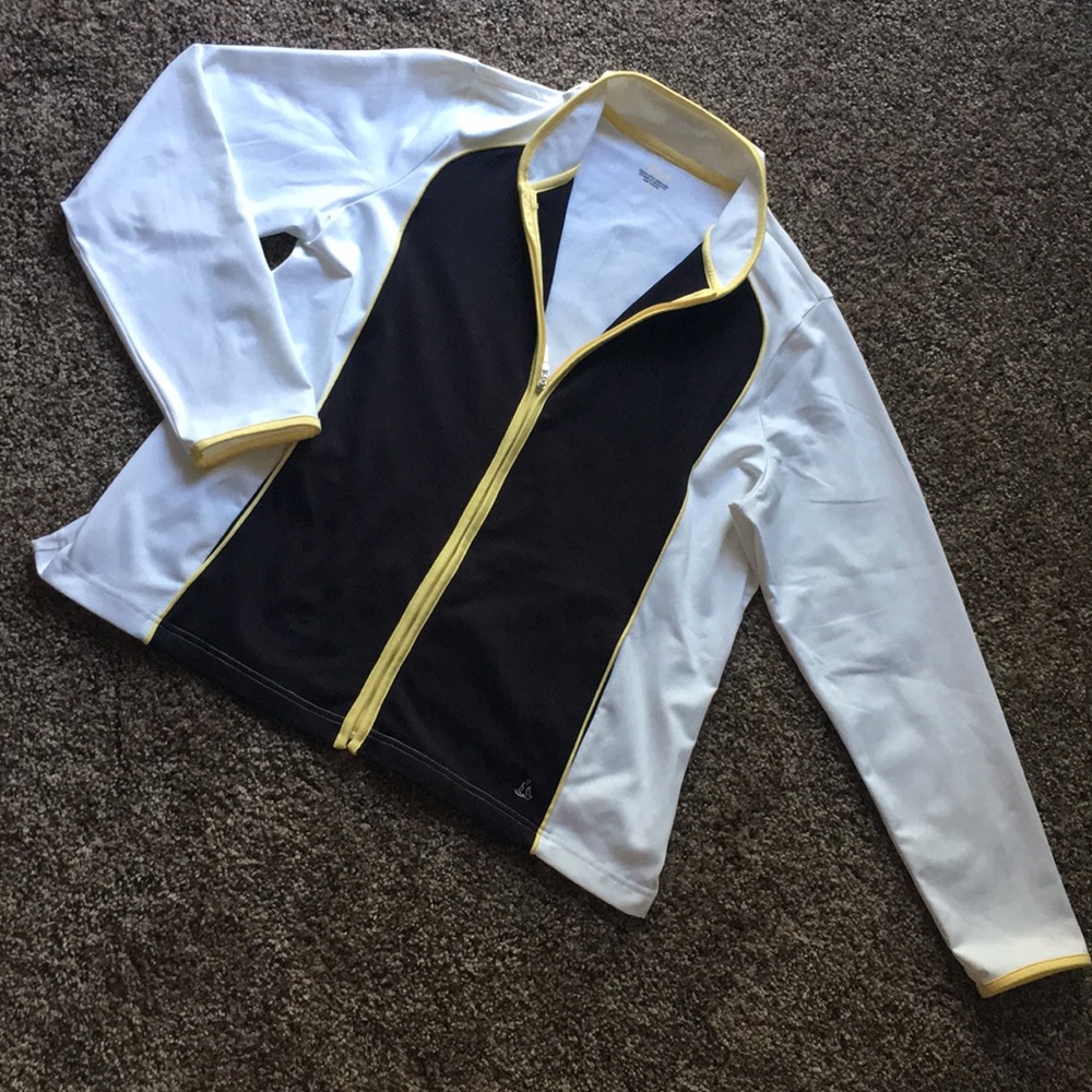 Izod | XL Yellow, Black, & White Jacket